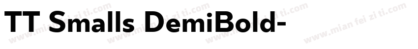 TT Smalls DemiBold字体转换